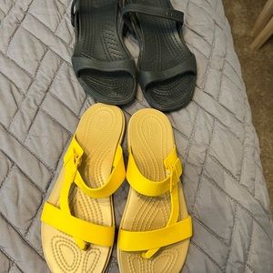 Croc sandals